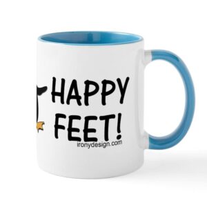 cafepress happy feet penguin mug ceramic coffee mug, tea cup 11 oz