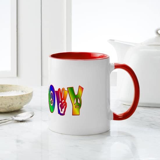 CafePress GROOVY Mug Ceramic Coffee Mug, Tea Cup 11 oz