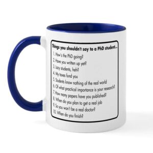 cafepress don’t ask a phd mug ceramic coffee mug, tea cup 11 oz