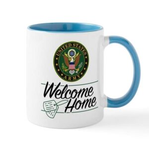 cafepress u.s. army welcome home mug ceramic coffee mug, tea cup 11 oz