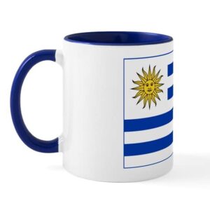 cafepress uruguay flag mug ceramic coffee mug, tea cup 11 oz