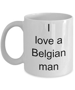 belgium coffee mug – cup for belgian wife – i love a belgian man