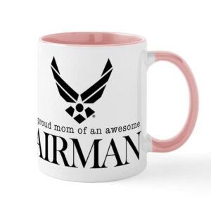 cafepress u.s. air force proud mom of an a ceramic coffee mug, tea cup 11 oz