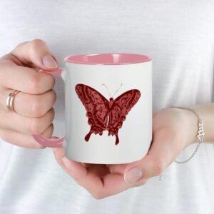 CafePress Red Butterfly Mug Ceramic Coffee Mug, Tea Cup 11 oz