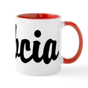 cafepress babcia script mug ceramic coffee mug, tea cup 11 oz