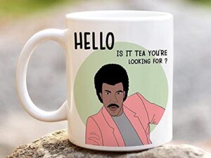 hello is it tea youre looking for mug 11oz15oz ceramic coffee mugs best funny and inspirational present u2qlgf, white