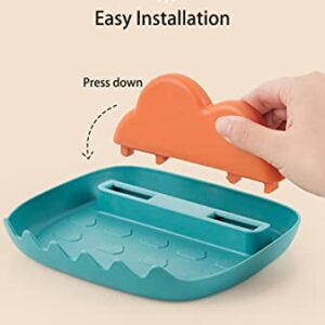 Spoon Rest with Pot Lid Holder, kitchen gadget set, used in kitchen neat cutlery-Multi-set (cloud)