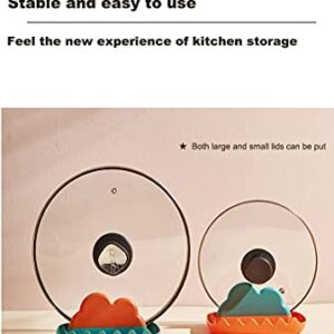 Spoon Rest with Pot Lid Holder, kitchen gadget set, used in kitchen neat cutlery-Multi-set (cloud)