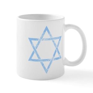cafepress grunge star of david mugs ceramic coffee mug, tea cup 11 oz