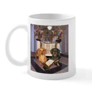 cafepress jewish dachshunds mug ceramic coffee mug, tea cup 11 oz