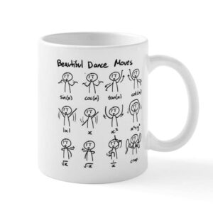 cafepress beautiful (math) dance moves mug ceramic coffee mug, tea cup 11 oz