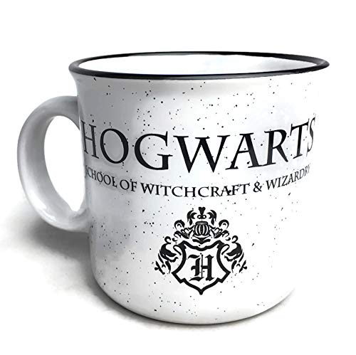 Silver Buffalo Harry Potter Hogwarts Crest Camper Ceramic Mug, 20 Ounces