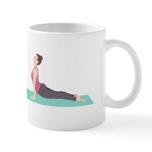 cafepress cobra yoga pose mugs ceramic coffee mug, tea cup 11 oz