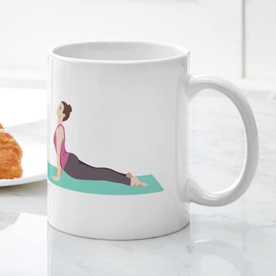 CafePress Cobra Yoga Pose Mugs Ceramic Coffee Mug, Tea Cup 11 oz