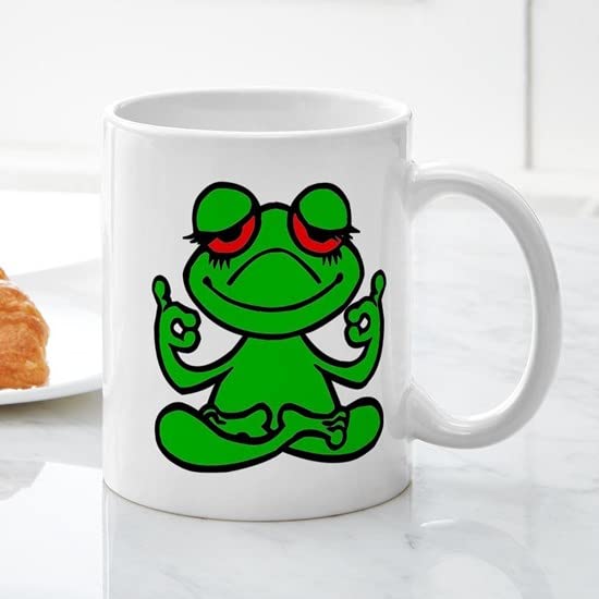 CafePress Frog Lotus Mugs Ceramic Coffee Mug, Tea Cup 11 oz