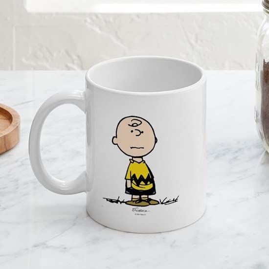 CafePress Charlie Brown Large Mug Ceramic Coffee Mug, Tea Cup 11 oz