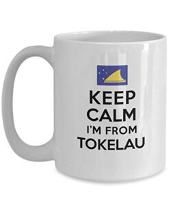 mug for people of tokelau keep calm i’m from tokelau best perfect cool mug ideas coffee mug tea cup nationality pride men women