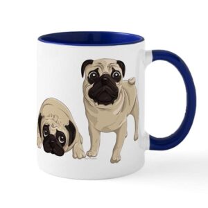 cafepress pugs mugs ceramic coffee mug, tea cup 11 oz