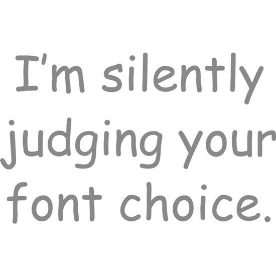 CafePress I'm Silently Judging Your Font Choice Mugs Ceramic Coffee Mug, Tea Cup 11 oz