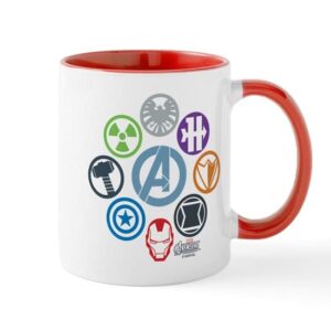 cafepress avengers icons mug ceramic coffee mug, tea cup 11 oz