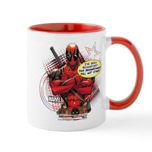 cafepress deadpool besmirched mug ceramic coffee mug, tea cup 11 oz