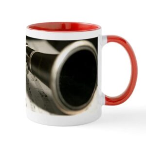 cafepress clarinet and musc case mens mug mug ceramic coffee mug, tea cup 11 oz