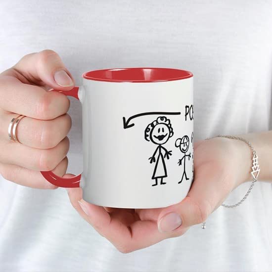 CafePress Stick Figure Family Man Position Open Mug Ceramic Coffee Mug, Tea Cup 11 oz