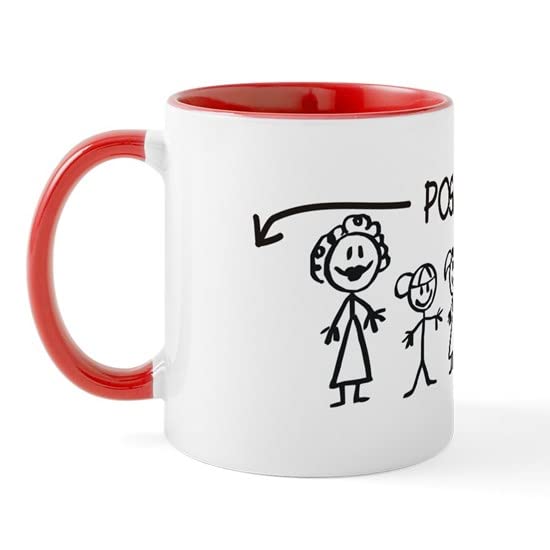 CafePress Stick Figure Family Man Position Open Mug Ceramic Coffee Mug, Tea Cup 11 oz