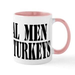 cafepress real men fry turkeys mug ceramic coffee mug, tea cup 11 oz