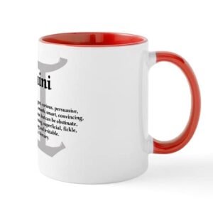 cafepress gemini coffee mug/cup 11oz ceramic coffee mug, tea cup 11 oz