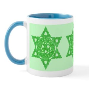cafepress celtic star of david mug ceramic coffee mug, tea cup 11 oz