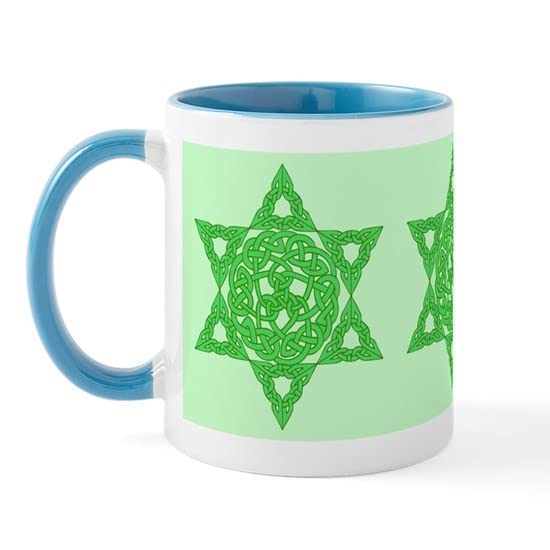 CafePress Celtic Star Of David Mug Ceramic Coffee Mug, Tea Cup 11 oz