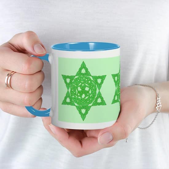 CafePress Celtic Star Of David Mug Ceramic Coffee Mug, Tea Cup 11 oz