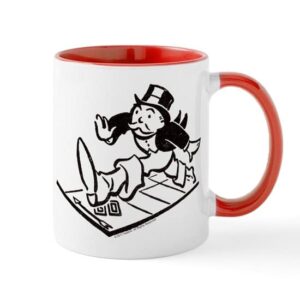 cafepress monopoly rich uncle pennybags ru ceramic coffee mug, tea cup 11 oz