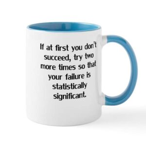 cafepress if at first you don?t succeed mugs ceramic coffee mug, tea cup 11 oz