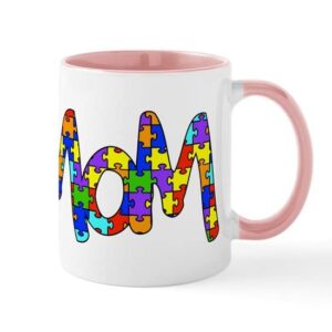 cafepress mom autism awareness mug ceramic coffee mug, tea cup 11 oz