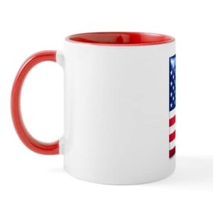 CafePress American Flag (Stars And Stri Mug Ceramic Coffee Mug, Tea Cup 11 oz