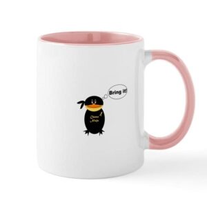 cafepress chemo duck mugs ceramic coffee mug, tea cup 11 oz