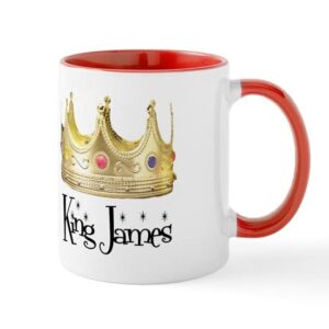 cafepress king james mug ceramic coffee mug, tea cup 11 oz
