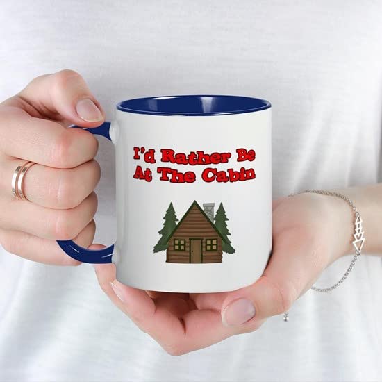 CafePress I'd Rather Be At The Cabin Mug Ceramic Coffee Mug, Tea Cup 11 oz