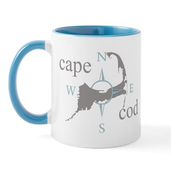 CafePress Cape Cod Compass Mug Ceramic Coffee Mug, Tea Cup 11 oz