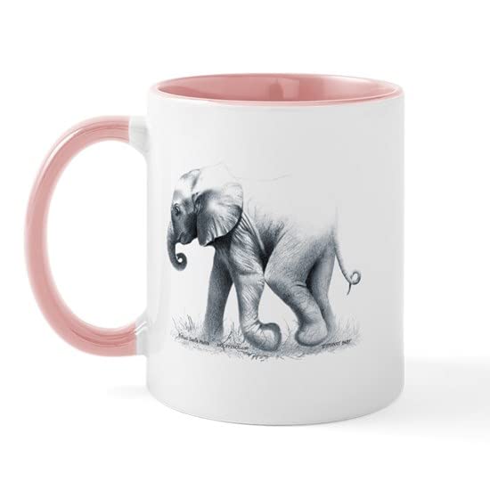 CafePress Baby Elephant Mug Ceramic Coffee Mug, Tea Cup 11 oz