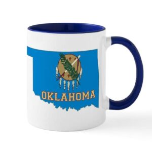 cafepress oklahoma flag mug ceramic coffee mug, tea cup 11 oz