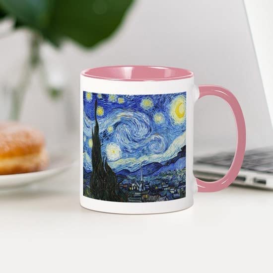 CafePress The Starry Night By Vincent Van Gogh Mug Ceramic Coffee Mug, Tea Cup 11 oz