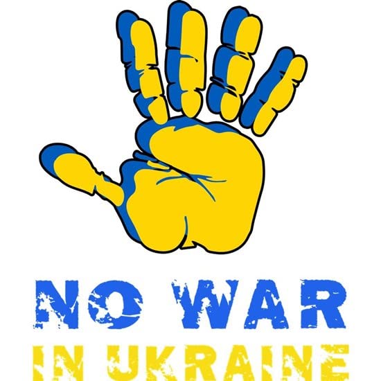 CafePress No War In Ukraine Peace Five Print Donbas Fla Mugs Ceramic Coffee Mug, Tea Cup 11 oz