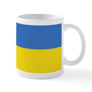 cafepress ukraine flag mugs ceramic coffee mug, tea cup 11 oz