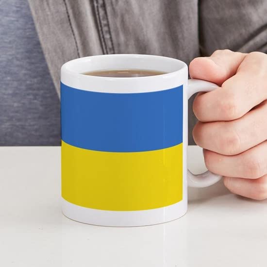 CafePress Ukraine Flag Mugs Ceramic Coffee Mug, Tea Cup 11 oz