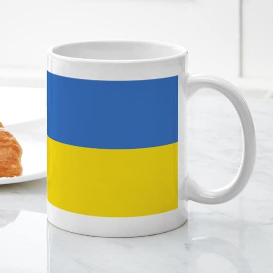 CafePress Ukraine Flag Mugs Ceramic Coffee Mug, Tea Cup 11 oz