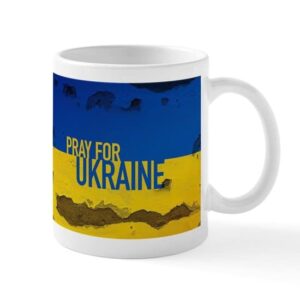 cafepress pray for ukraine sweatshirt, stand with ukrai mugs ceramic coffee mug, tea cup 11 oz