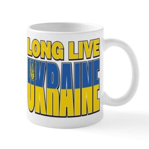 cafepress long live ukraine ceramic coffee mug, tea cup 11 oz